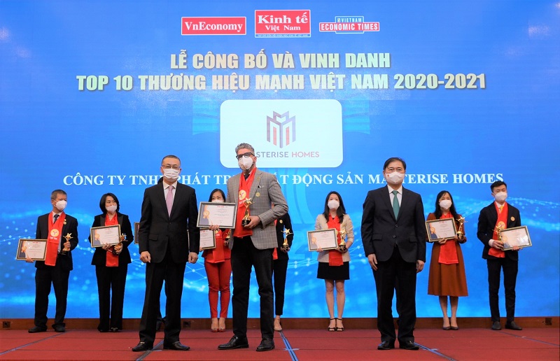 Masterise Homes được vinh danh Top 10 Thương hiệu Mạnh Việt Nam 2021