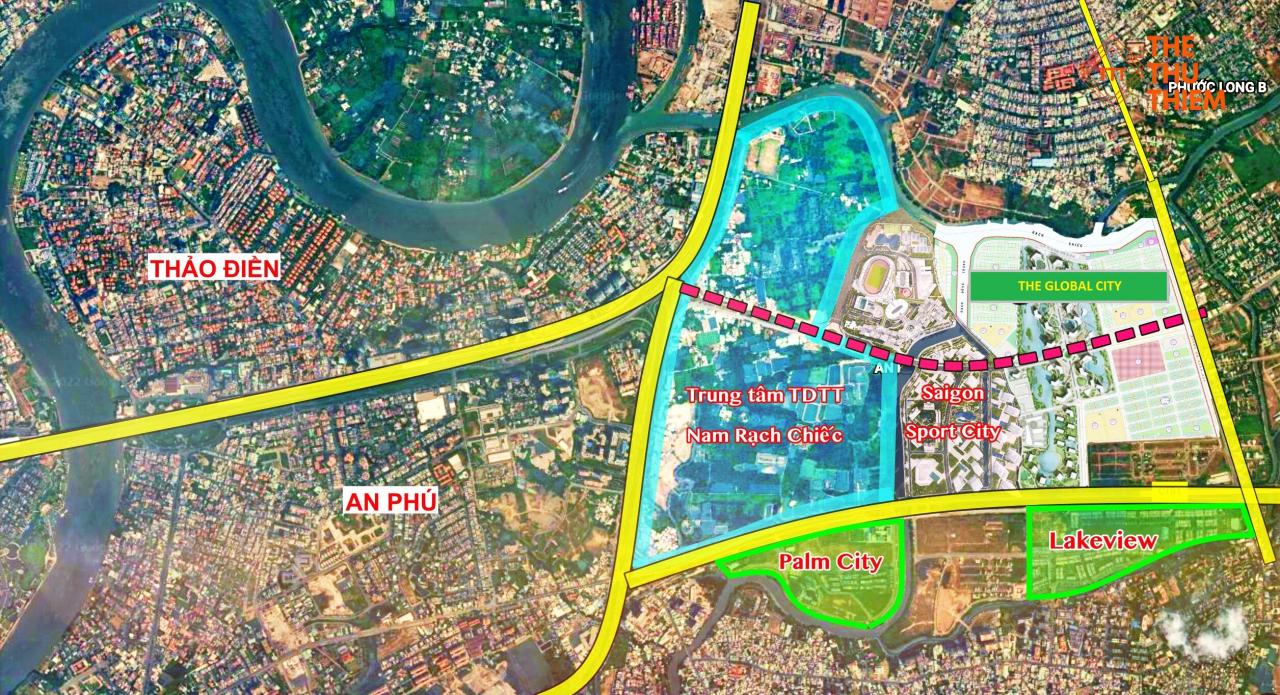 Vị trí liên kết vùng tại dự án The Global City